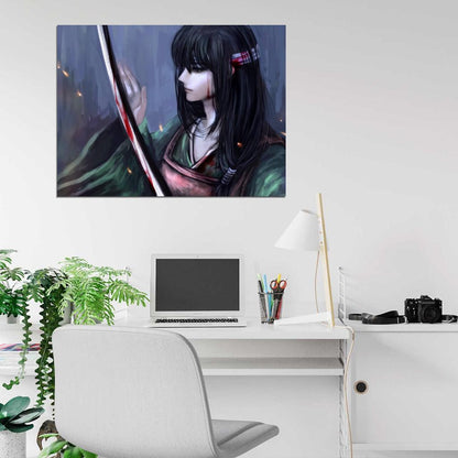 Gintama Katsura Kotarou Katana Anime Manga Art Wall Art Print Poster