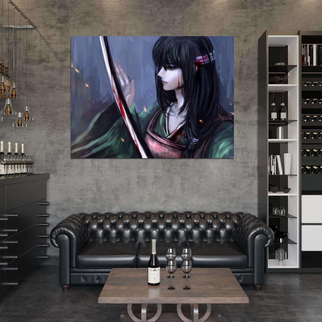 Gintama Katsura Kotarou Katana Anime Manga Art Wall Art Print Poster