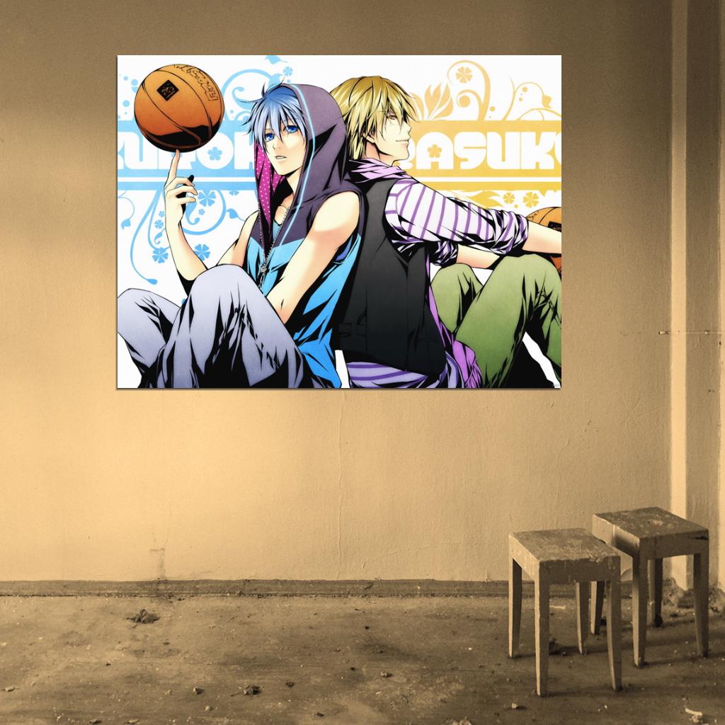Kuroko no Basuke Kise Ryouta Kuroko Tetsuya Kuroko's Basketball Anime Manga Art Wall Art Print Poster