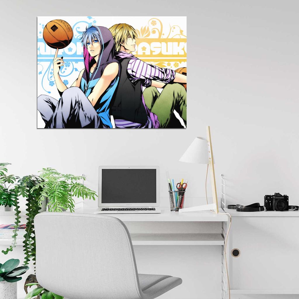 Kuroko no Basuke Kise Ryouta Kuroko Tetsuya Kuroko's Basketball Anime Manga Art Wall Art Print Poster