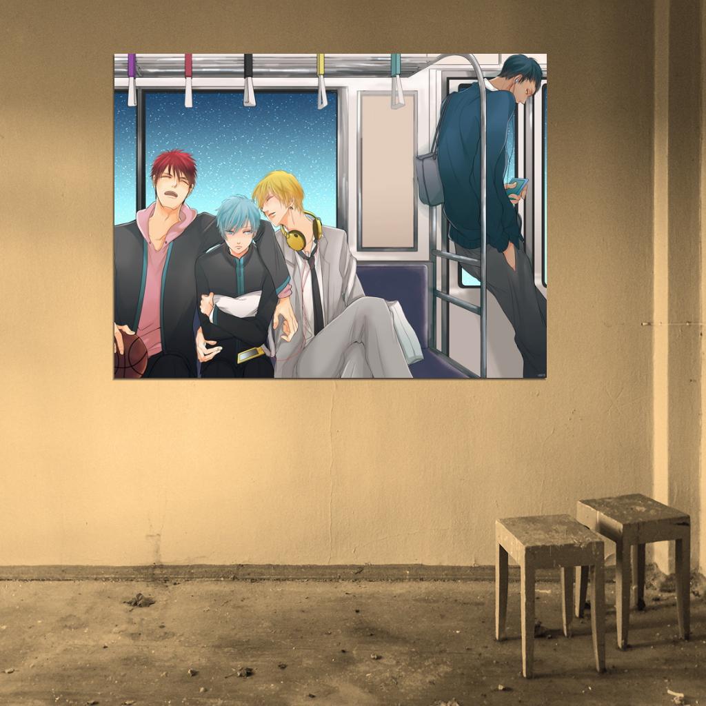Kuroko no Basuke Kuroko Tetsuya Kise Ryouta Aomine Daiki Kagami Taiga Kuroko's Basketball Anime Manga Art Wall Art Print Poster