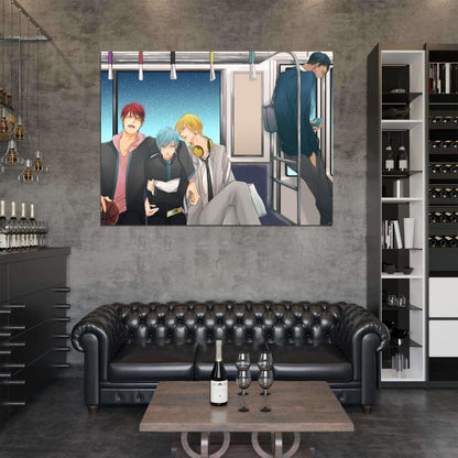Kuroko no Basuke Kuroko Tetsuya Kise Ryouta Aomine Daiki Kagami Taiga Kuroko's Basketball Anime Manga Art Wall Art Print Poster