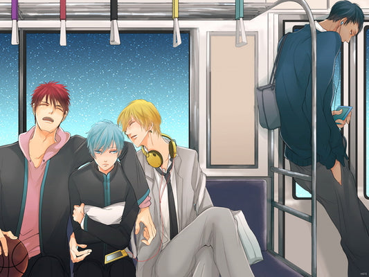 Kuroko no Basuke Kuroko Tetsuya Kise Ryouta Aomine Daiki Kagami Taiga Kuroko's Basketball Anime Manga Art Wall Art Print Poster