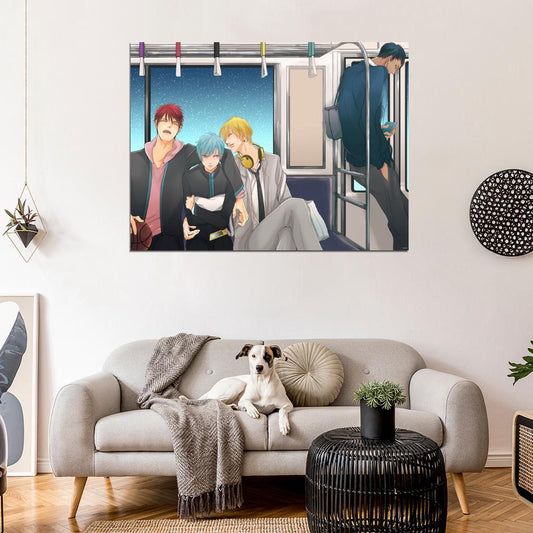 Kuroko no Basuke Kuroko Tetsuya Kise Ryouta Aomine Daiki Kagami Taiga Kuroko's Basketball Anime Manga Art Wall Art Print Poster