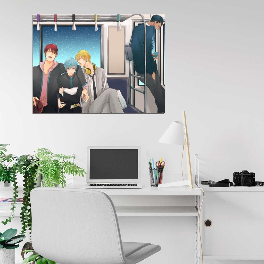 Kuroko no Basuke Kuroko Tetsuya Kise Ryouta Aomine Daiki Kagami Taiga Kuroko's Basketball Anime Manga Art Wall Art Print Poster