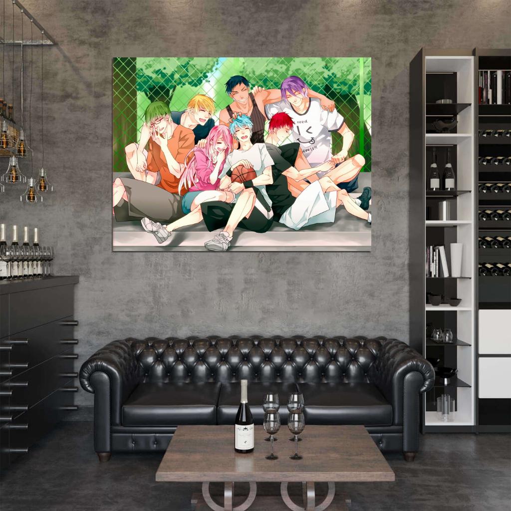 Kuroko no Basuke Characters Momoi Akashi Aomine Kise Midorima Murasakibara Kuroko's Basketball Anime Manga Art Wall Art Print Poster