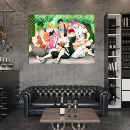 Kuroko no Basuke Characters Momoi Akashi Aomine Kise Midorima Murasakibara Kuroko's Basketball Anime Manga Art Wall Art Print Poster