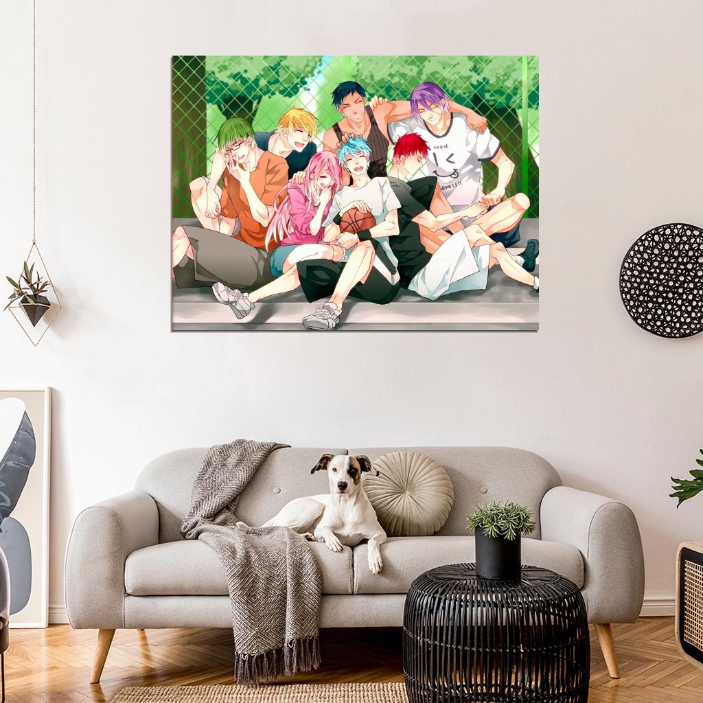 Kuroko no Basuke Characters Momoi Akashi Aomine Kise Midorima Murasakibara Kuroko's Basketball Anime Manga Art Wall Art Print Poster