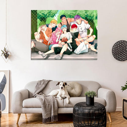 Kuroko no Basuke Characters Momoi Akashi Aomine Kise Midorima Murasakibara Kuroko's Basketball Anime Manga Art Wall Art Print Poster