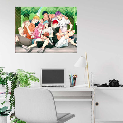 Kuroko no Basuke Characters Momoi Akashi Aomine Kise Midorima Murasakibara Kuroko's Basketball Anime Manga Art Wall Art Print Poster