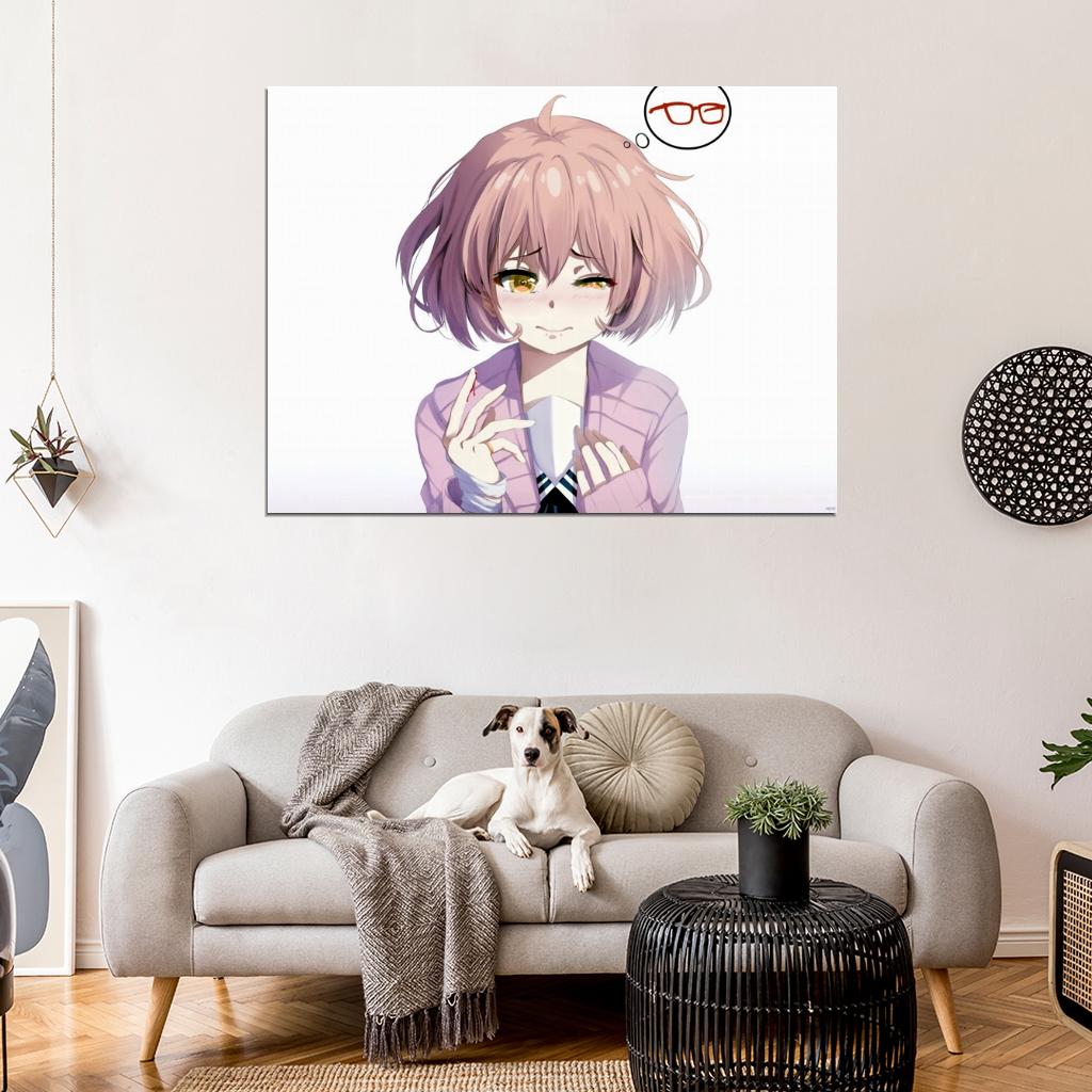 Mirai Kuriyama Kyoukai no Kanata Cute Girl Anime Manga Art Wall Art Print Poster