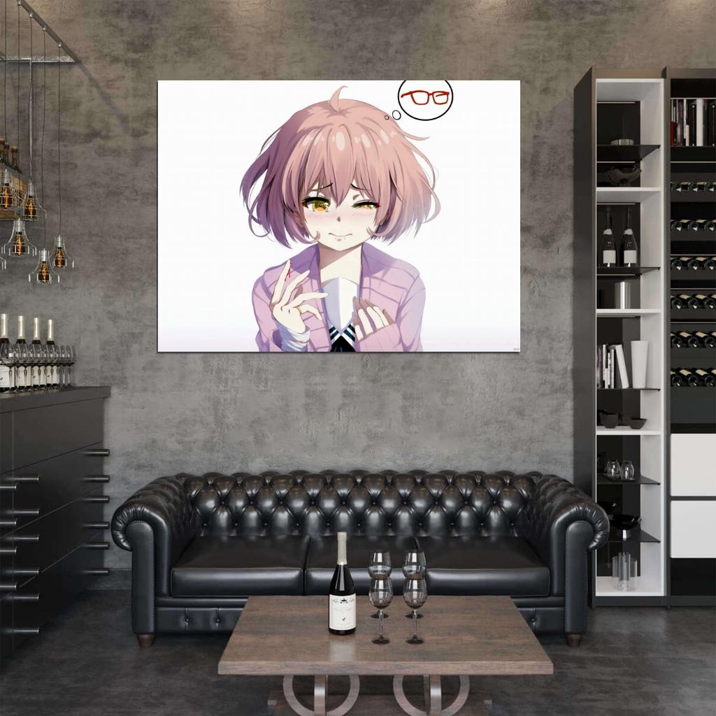 Mirai Kuriyama Kyoukai no Kanata Cute Girl Anime Manga Art Wall Art Print Poster
