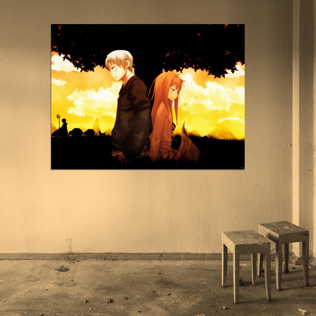 Spice and Wolf Beautiful Amazing Anime Manga Art Wall Art Print Poster