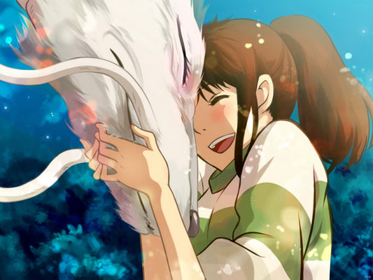 Spirited Away Haku Ogino Chihiro Sen Beautiful Amazing Anime Manga Art Wall Art Print Poster
