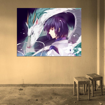 Spirited Away Haku Ogino Chihiro Sen Beautiful Amazing Anime Manga Art Wall Art Print Poster