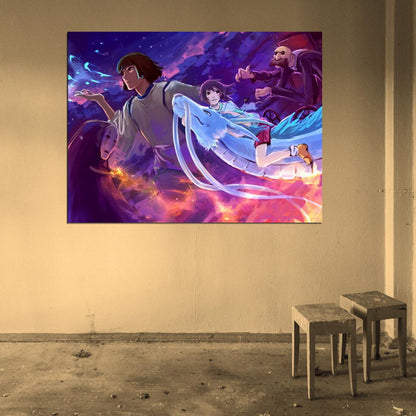 Spirited Away Characters Beautiful Amazing Anime Manga Art Wall Art Print Poster
