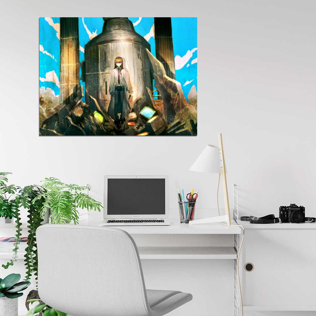 Steins Gate Makise Kurisu Anime Manga Art Wall Art Print Poster