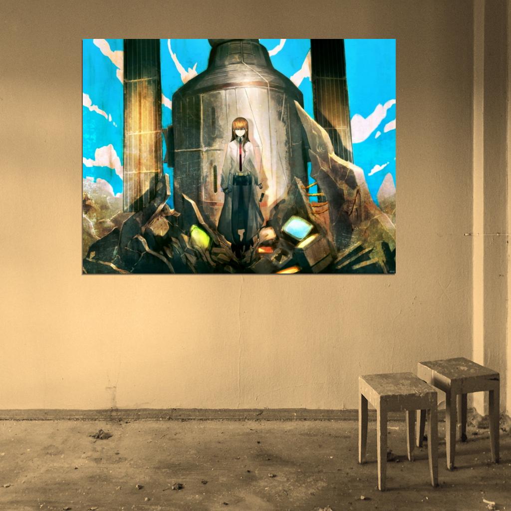 Steins Gate Makise Kurisu Anime Manga Art Wall Art Print Poster