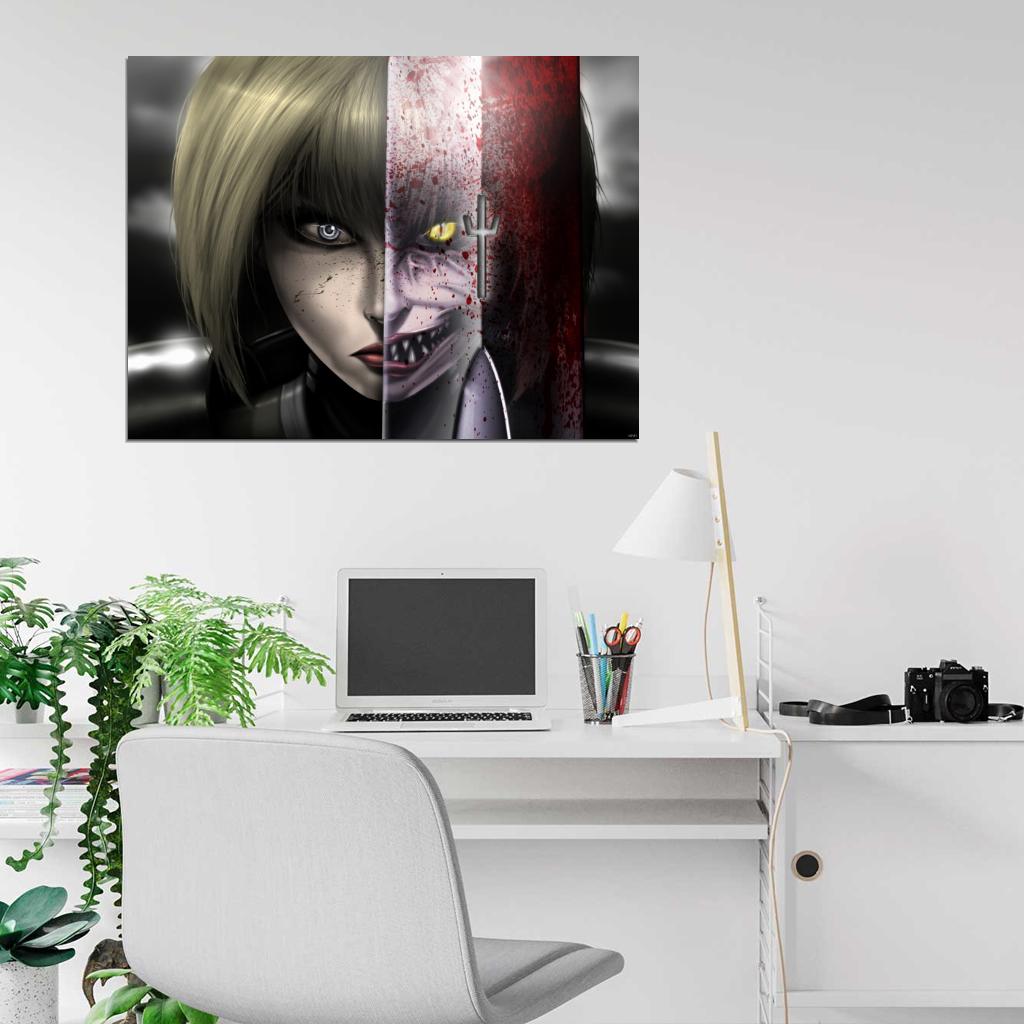 Claymore Clare Yoma Awesome Anime Manga Art Wall Art Print Poster