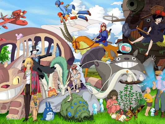 My Neighbor Totoro Howl's Moving Castle Princess Mononoke Spirited Away Beautiful Anime Manga Art Wall Art Print Poster