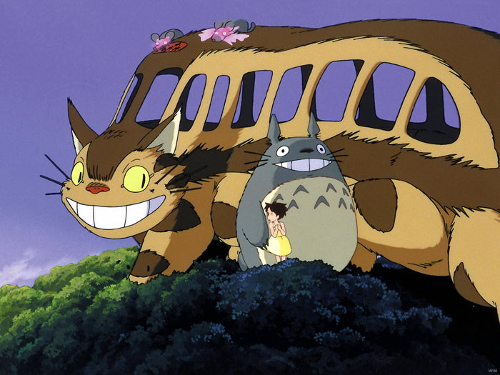 My Neighbor Totoro Catbus Beautiful Painting Cat Bus Tonari no Totoro Anime Manga Art Wall Art Print Poster