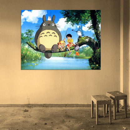 My Neighbor Totoro Beautiful Painting Tonari no Totoro Anime Manga Art Wall Art Print Poster