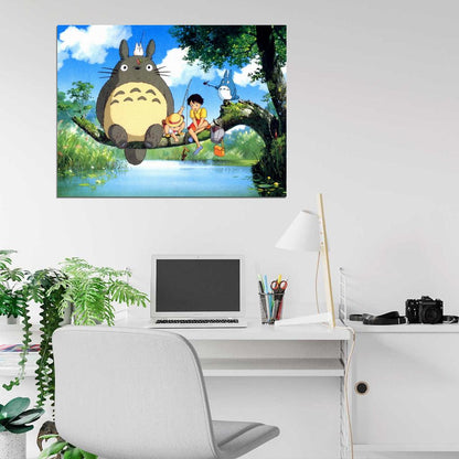 My Neighbor Totoro Beautiful Painting Tonari no Totoro Anime Manga Art Wall Art Print Poster