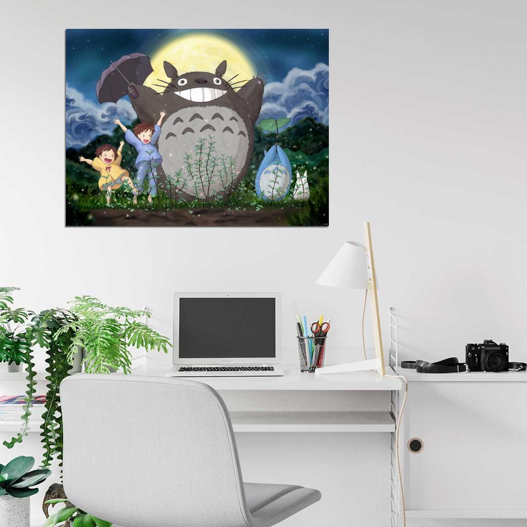 My Neighbor Totoro Beautiful Amazing Tonari no Totoro Anime Manga Art Wall Art Print Poster