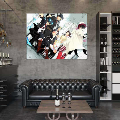 Ao no Exorcist Blue Exorcist Suguro Mephisto Shima Shiemi Kamiki Anime Manga Art Wall Art Print Poster