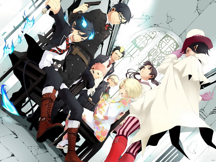 Ao no Exorcist Blue Exorcist Suguro Mephisto Shima Shiemi Kamiki Anime Manga Art Wall Art Print Poster