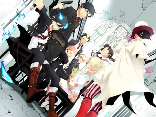 Ao no Exorcist Blue Exorcist Suguro Mephisto Shima Shiemi Kamiki Anime Manga Art Wall Art Print Poster