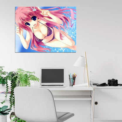 Baka and Test Hot Girl Big Boobs Bikini Baka to Test to Shoukanjuu Anime Manga Art Wall Art Print Poster