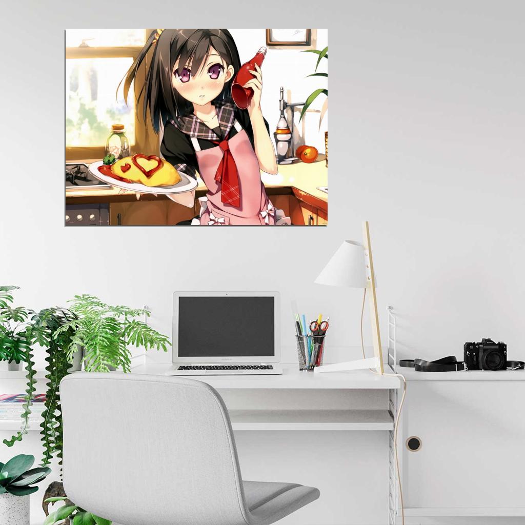 Beautiful Cute Girl Pretty Face Amazing Anime Manga Art Wall Art Print Poster