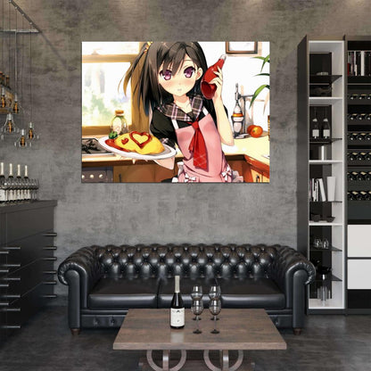 Beautiful Cute Girl Pretty Face Amazing Anime Manga Art Wall Art Print Poster