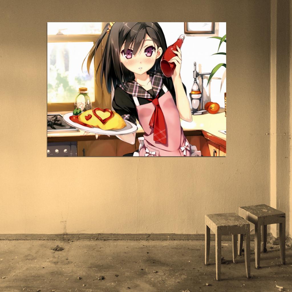 Beautiful Cute Girl Pretty Face Amazing Anime Manga Art Wall Art Print Poster