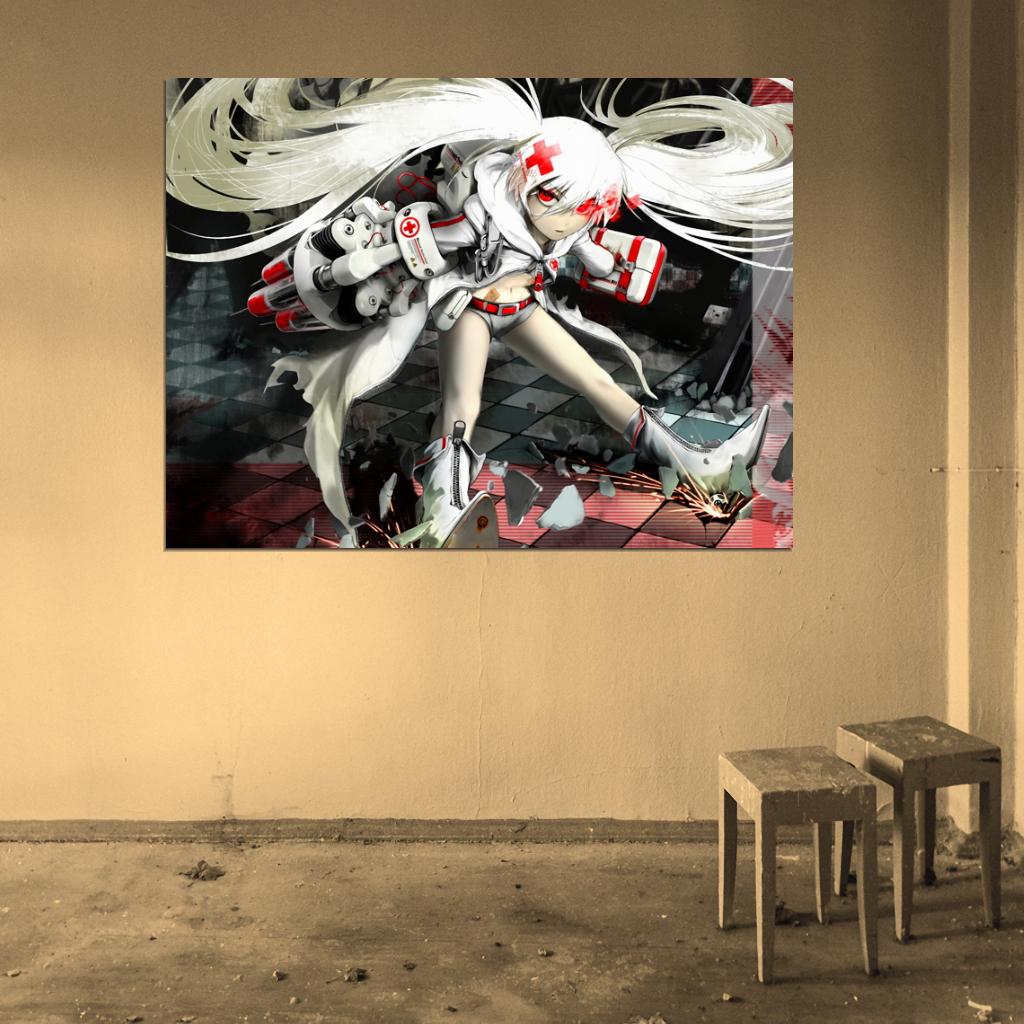 Black Rock Shooter Kuroi Mato Amazing Anime Manga Art Wall Art Print Poster
