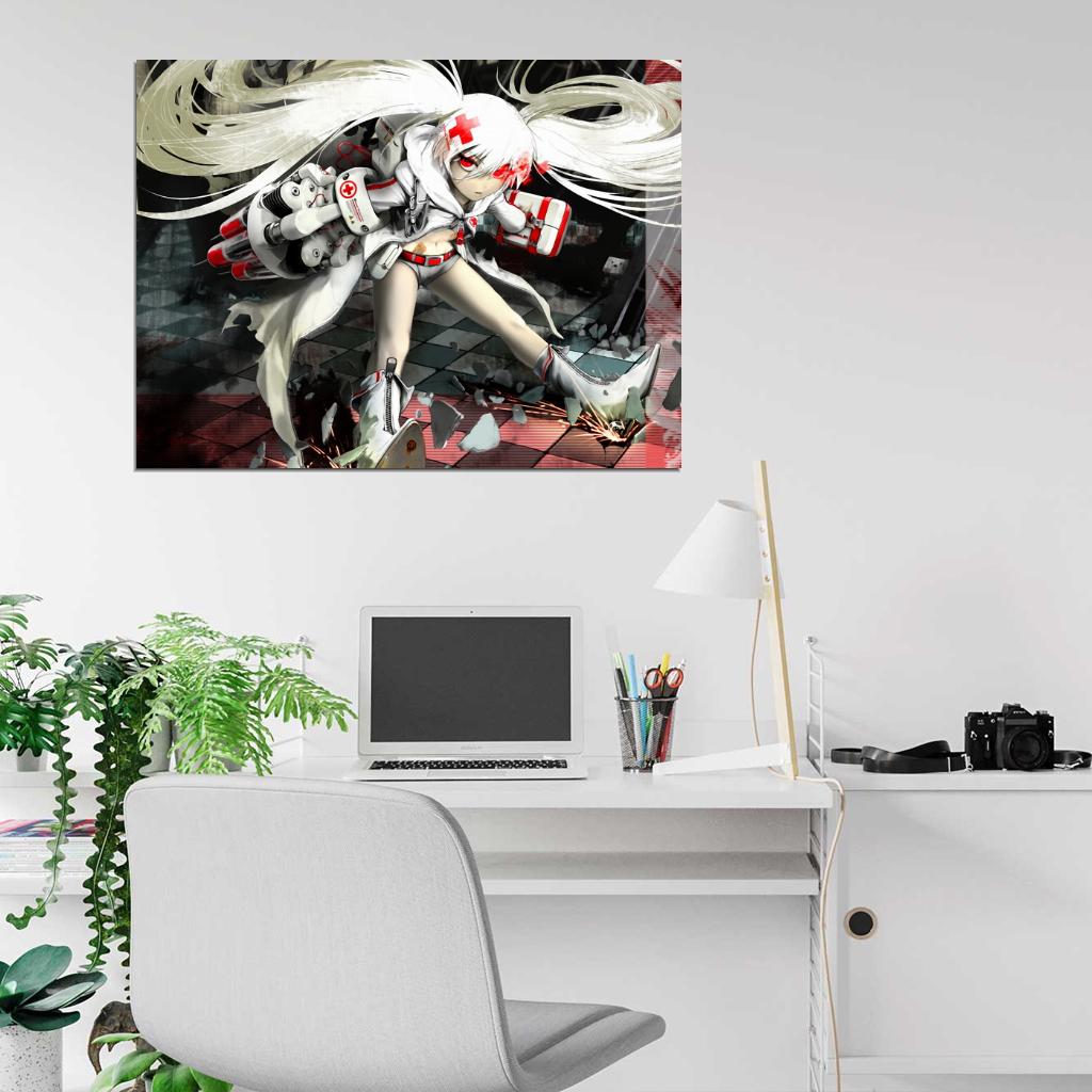Black Rock Shooter Kuroi Mato Amazing Anime Manga Art Wall Art Print Poster