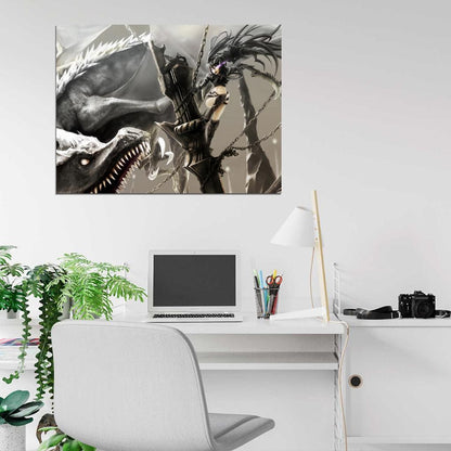 Black Rock Shooter Kuroi Mato Awesome Anime Manga Art Wall Art Print Poster