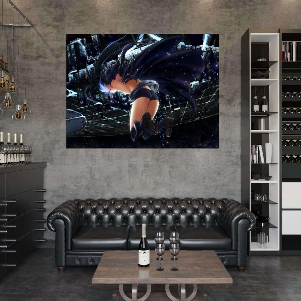 Black Rock Shooter Kuroi Mato Hot Anime Manga Art Wall Art Print Poster