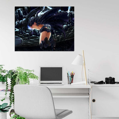Black Rock Shooter Kuroi Mato Hot Anime Manga Art Wall Art Print Poster