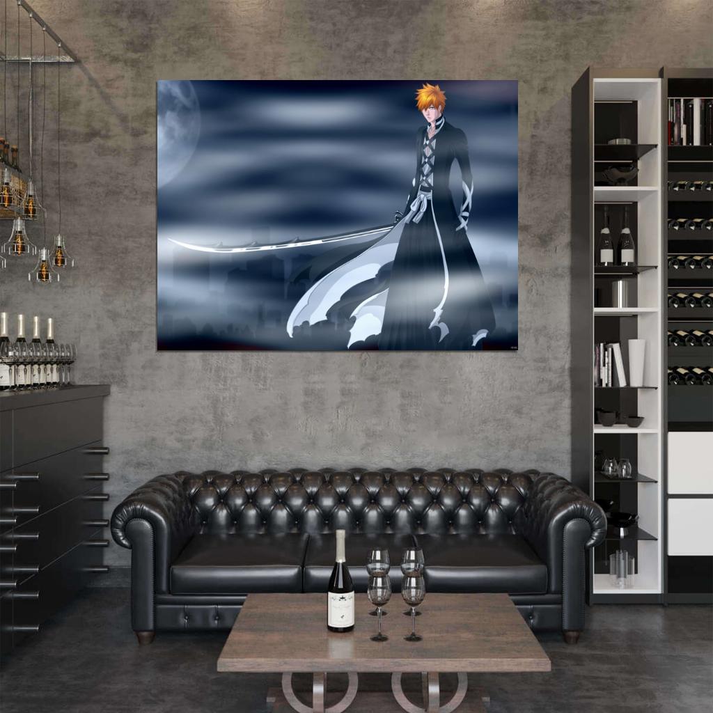 Bleach Ichigo Kurosaki Amazing Anime Manga Art Wall Art Print Poster
