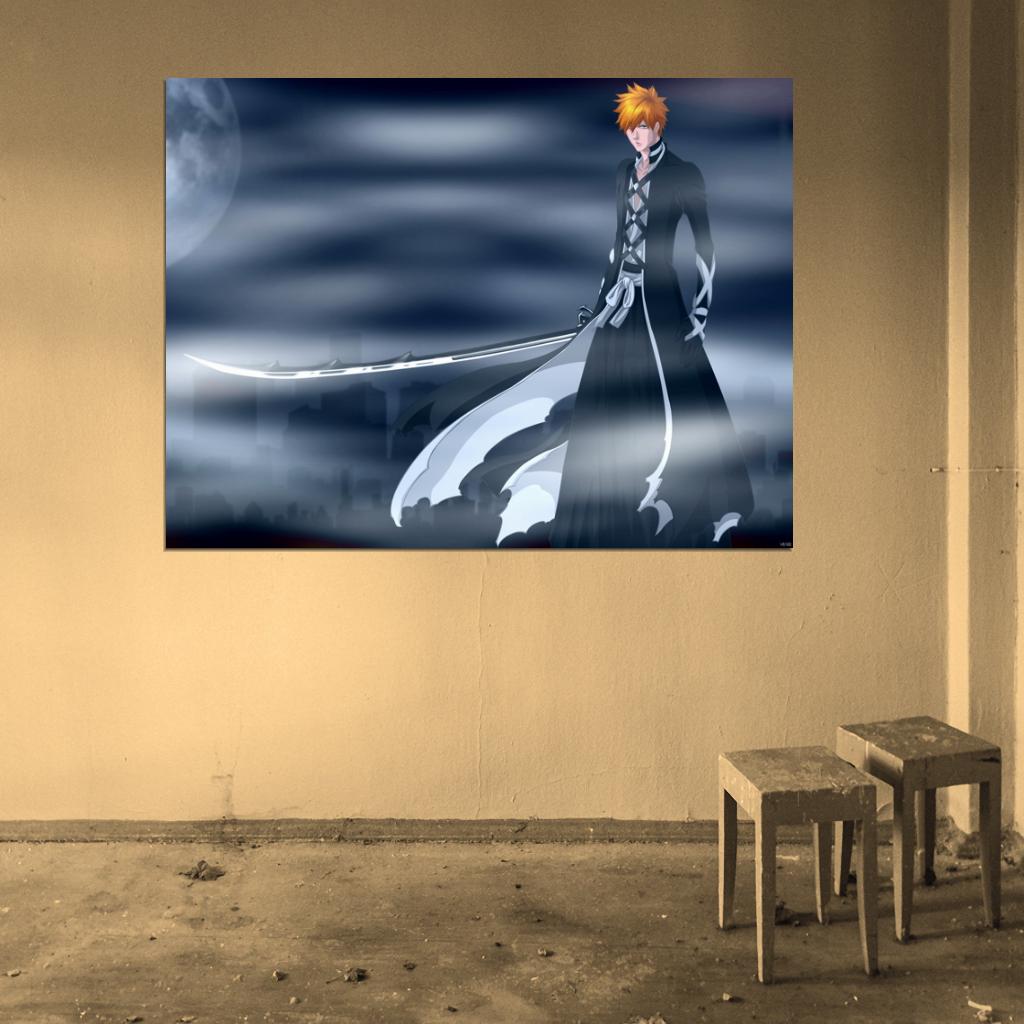 Bleach Ichigo Kurosaki Amazing Anime Manga Art Wall Art Print Poster