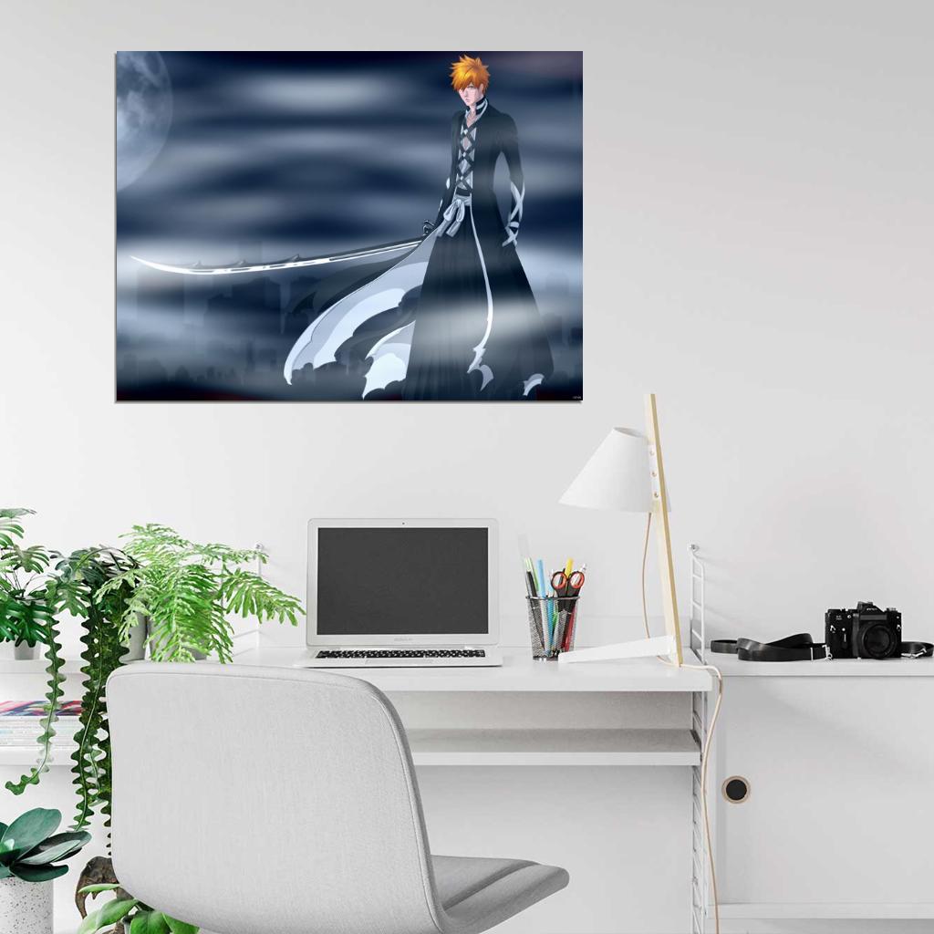 Bleach Ichigo Kurosaki Amazing Anime Manga Art Wall Art Print Poster