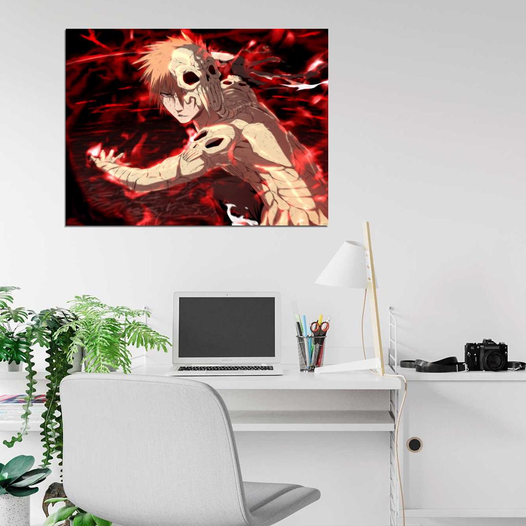 Bleach Ichigo Kurosaki Hollow Amazing Anime Manga Art Wall Art Print Poster