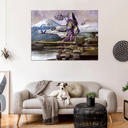 Evangelion Unit-01 Neon Genesis Evangelion Eva-01 Painting Anime Manga Art Wall Art Print Poster