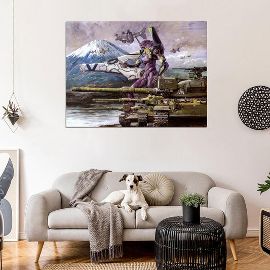 Evangelion Unit-01 Neon Genesis Evangelion Eva-01 Painting Anime Manga Art Wall Art Print Poster