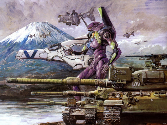 Evangelion Unit-01 Neon Genesis Evangelion Eva-01 Painting Anime Manga Art Wall Art Print Poster