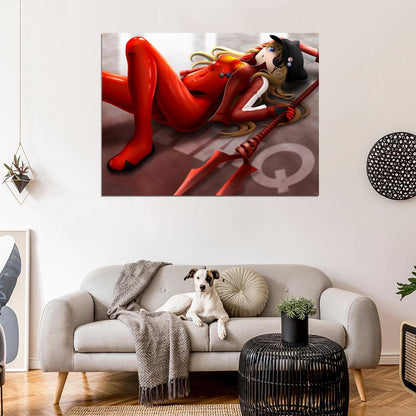 Asuka Shikinami Langley Hot Evangelion 3.0 You Can (Not) Redo Neon Genesis Anime Manga Art Wall Art Print Poster
