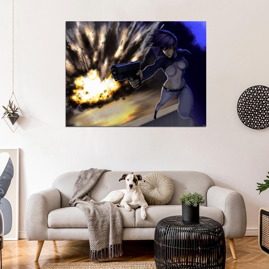 Ghost in the Shell Motoko Kusanagi Anime Manga Art Wall Art Print Poster