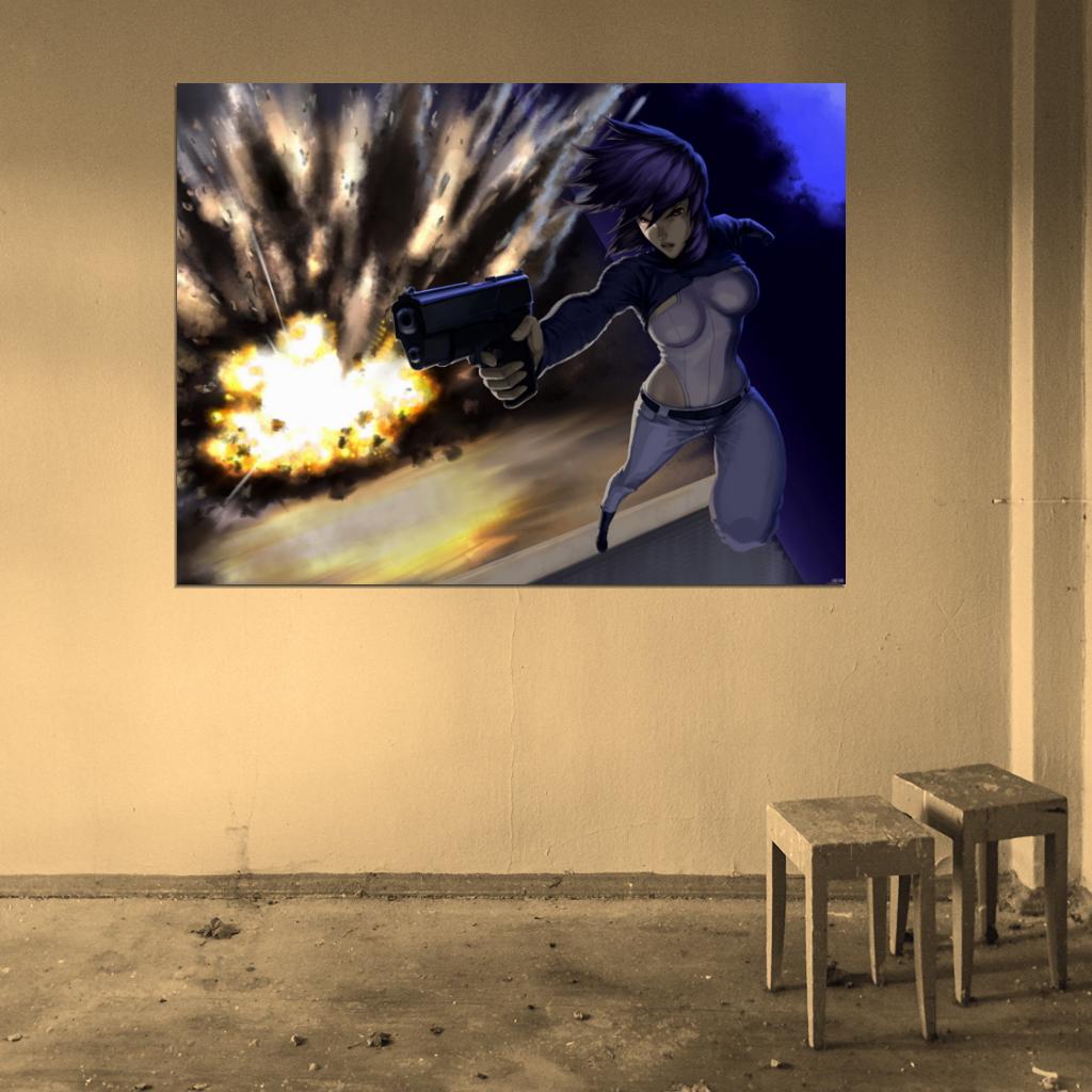 Ghost in the Shell Motoko Kusanagi Anime Manga Art Wall Art Print Poster